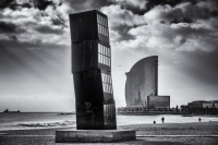 Barceloneta, #6 (The Cubes and Hotel Vela). Barcelona, 2019