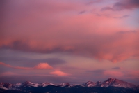 First Light on Longs Peak, Colorado, 2014