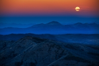 Dawn Moonset, #3, Yellowstone, Wyoming, 2014