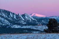 First Light on Longs Peak, Colorado, 2015