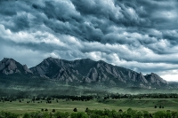Flatirons & Approaching Storm, Colorado, 2014