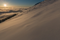 Sun and Snow on Twin Sisters, Colorado, 2015