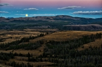 Yellowstone Moonrise, Wyoming, 2013