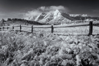 The Flatirons, A Fresh Snow, Colorado, 2015