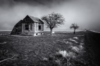 The Schoolhouse in Fog, #1, Utah, 2013