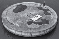 From Above, #300 (18.5-meter Island), Pont de la Port d'Europa, Barcelona, 2025